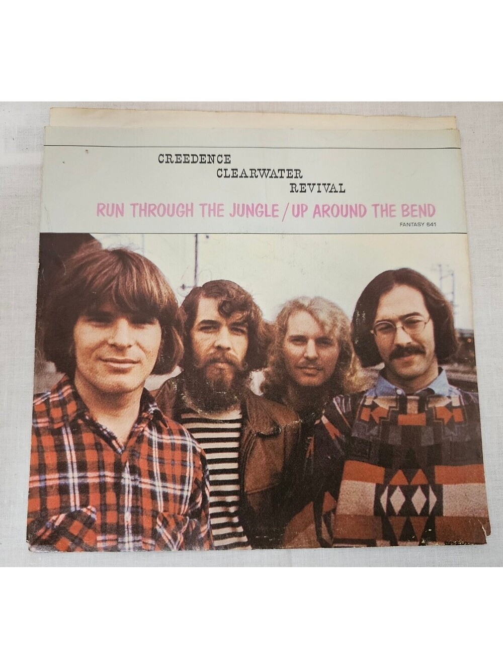 Creedence Clearwater Revival Run Throu Record Picture Sleeve Only (45RPM 7”)